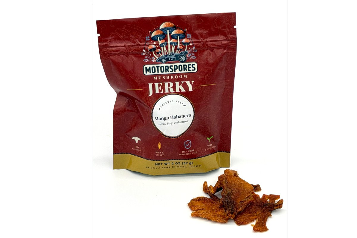 Oyster Mushroom Jerky — Mango Habanero